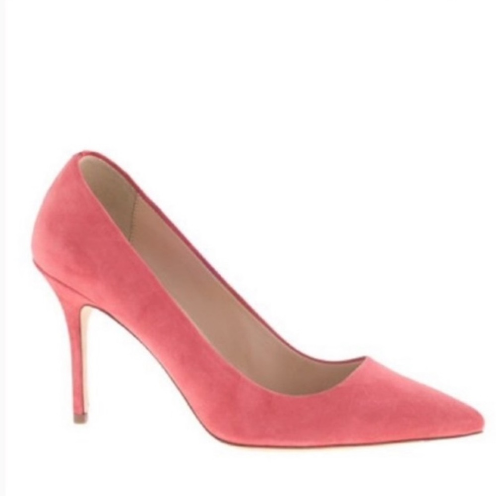 Elegant Pink Suede Women's Pumps